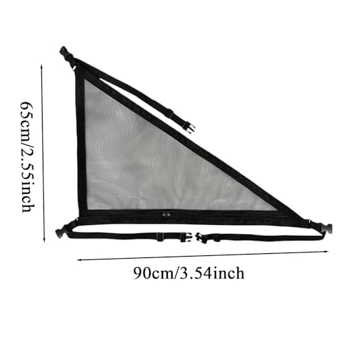 Autodecke Frachtnetz - Dreieck Mesh Organizer mit einstellbarem Riemen, robuster innerer Aufbewahrung | Perfekte platzsparende Lösung für SUVs, Transporter, perfekt für Camping, Roadtrip, Outdoor-Aben