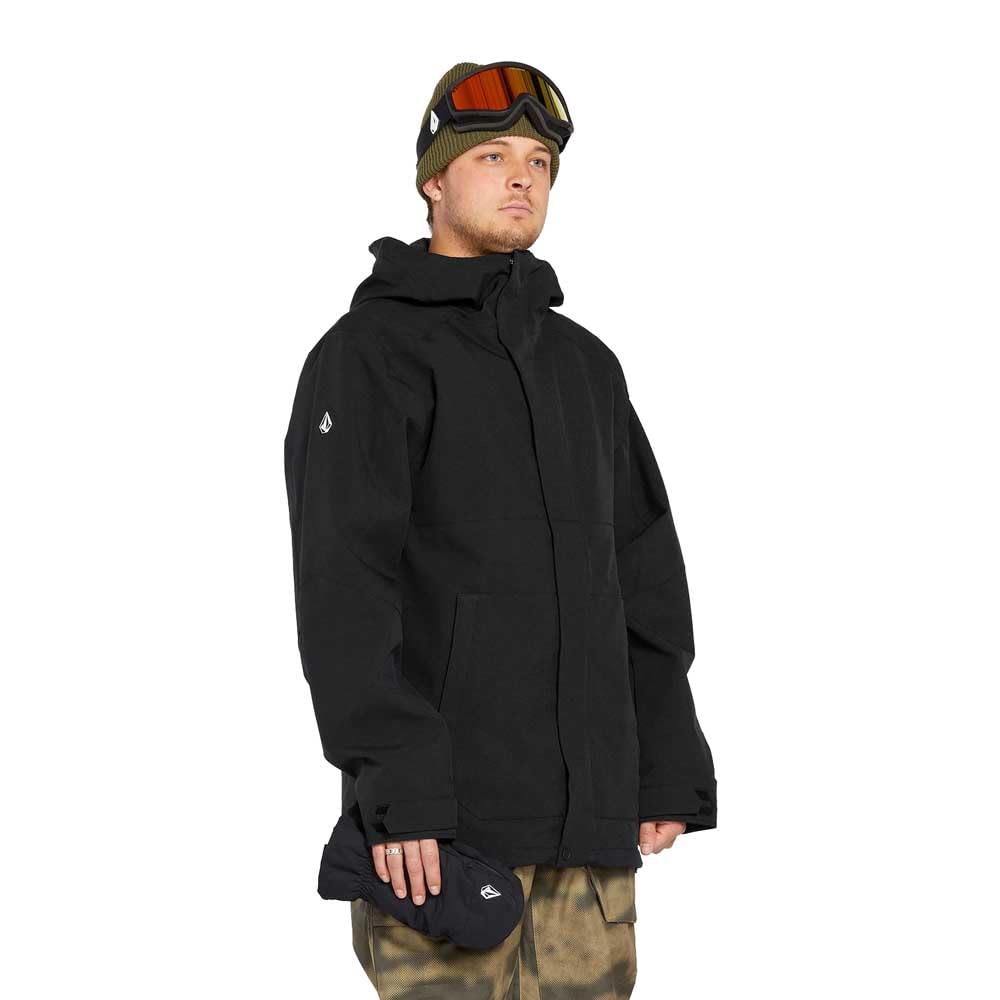 Volcom Men's Brighton Hooded Snowboard Ski Winter Jacket, Black S5