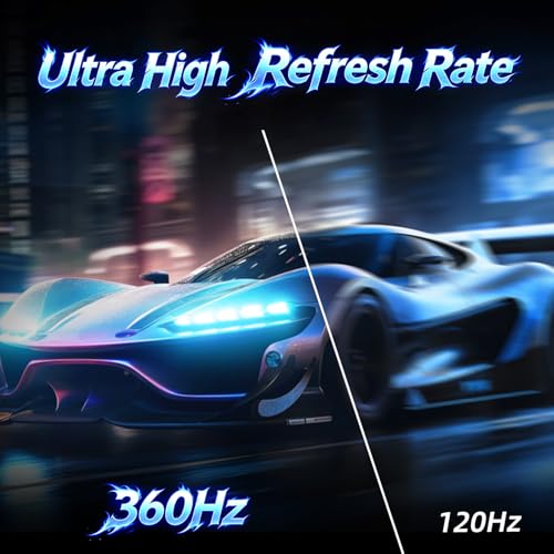 Image of 27 inch 360Hz QHD Fast IPS Gaming Monitor,0.5ms FreeSync+G-Sync,HDR400,VESA | HDMI 2.1 DP 1.4 120% sRGB Wide Gamut Stereo Speakers Eye Care Technology Fully Adjustable Stand For Xbox PS5 Switch