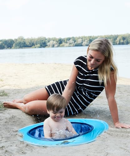 Smart-Planet Pop-Up Babypool für Strand 50x50 cm, 35x10 cm - Planschbecken für Kinder im Sand - Strandpool für Babys - Mini Schwimmbecken to go