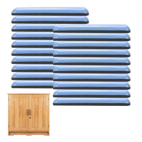 Patins Glisseurs pour Meubles Lourds, 20 Pièces Patins pour Meubles en Téflon Autocollants, Patin Glisseur pour Meuble Lourd, Patin Meuble Glisseur, Patin Glissant pour Meuble, 75 x 16 mm (carré)