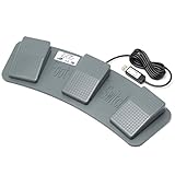 ルートアール メカニカルスイッチ搭載 USBフットペダルスイッチ 3ペダル グレー RI-FP3MG