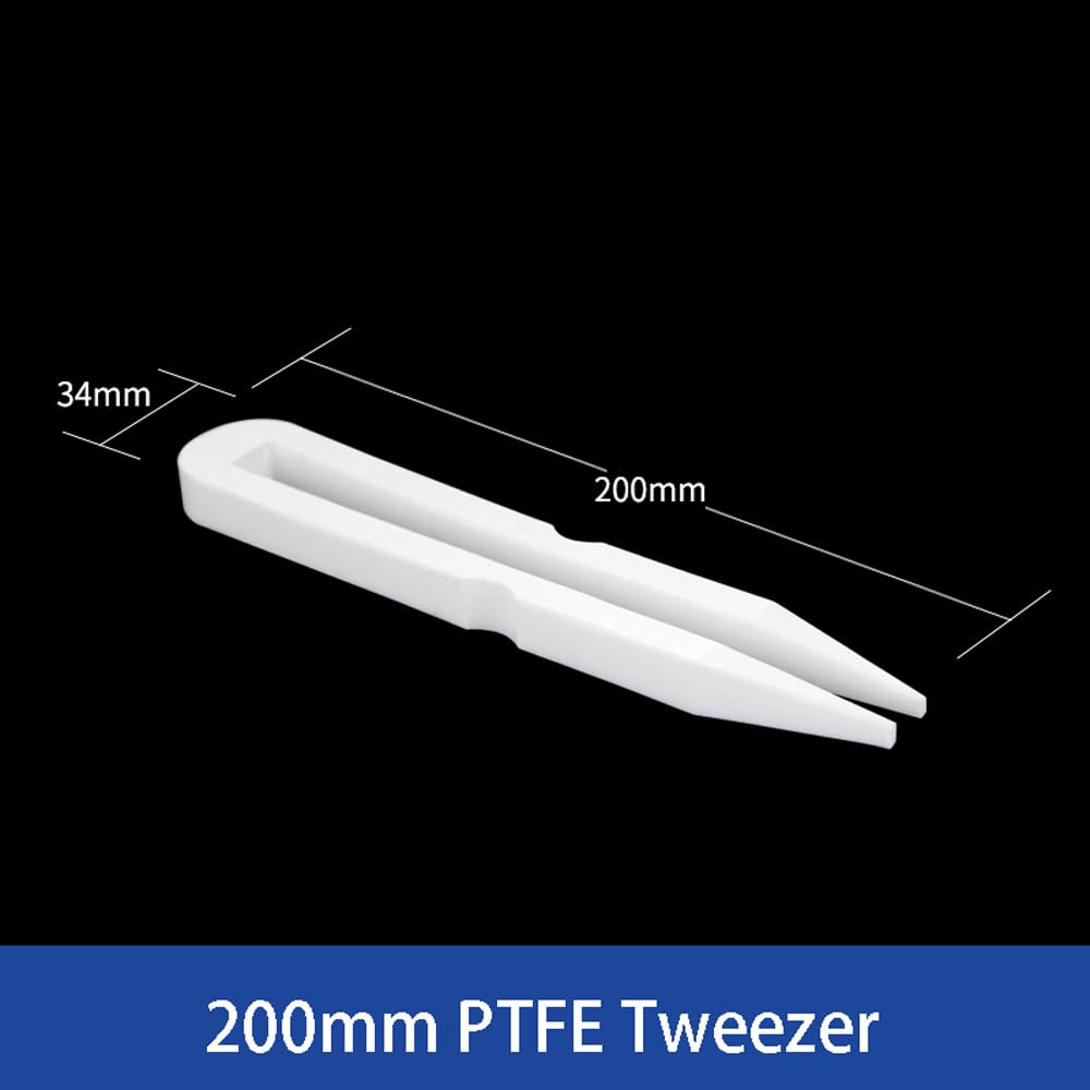 Pinzette for campionamento in PTFE - Pinzette in PEFT durevoli for acidi e resistenza, lunghezza 100-300 mm, 1 pezzo(200ml)