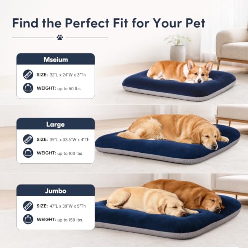 Image of Magic Dog Orthopedic Extra Large Dog Bed 47 Inch, Super Soft XL Pet Bed