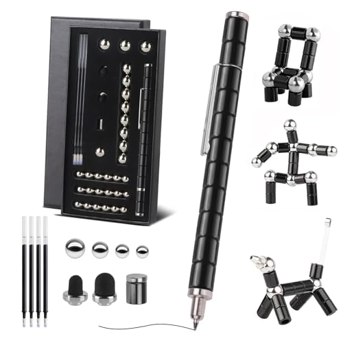 Caneta magnética multifuncional legais caneta esferográfica Fidget Pen lápis magnético Fidget Pen anti-stress brinquedos magnéticos divertido presentes para o Natal Páscoa homens mulheres crianças e