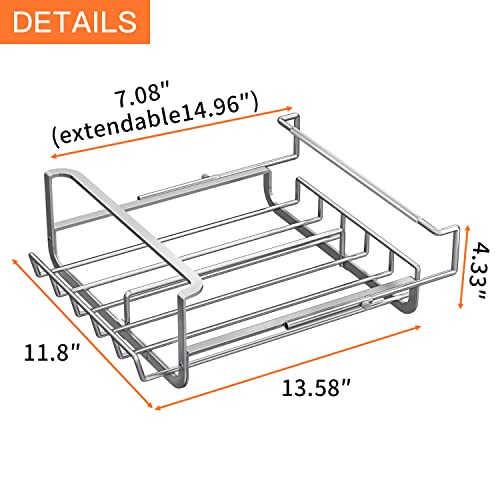 Small Fridge Organizer, Hanging Stainless Steel Soda Can Organizer For Pantry, Adjustable Refrigerator Organizer Bins Rack, Drink Dispenser Beverage Holder,Organization And Storage For Kitchen Cabinet #TOP7