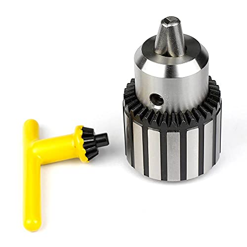 Drill Chuck 5/8 Inch(1-16mm) JESTUOUS 3/4 Inch Weldon Shank Adapter Heavy Duty Key Type chuck Converter Tool for Drill Press