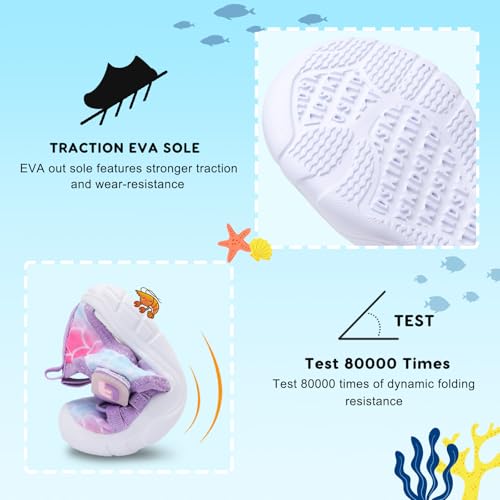 Image of JOINFREE Toddler Boys Girls Water Shoes Breathable Qucik Dry Sport Beach Sandals Lightweight Barefoot Flexible