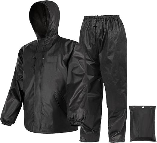 tln Waterproof Raincoat for Men | Lightweight & Durable Rain Jacket with Hood | Windproof & Breathable | Travel-Friendly, Bike & Motorcycle Use | Full-Length Protection | TR4-picture-4