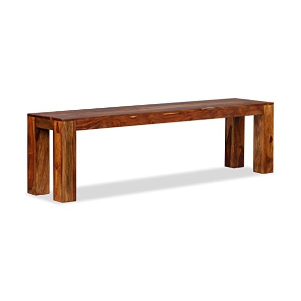 Bench Solid Sheesham Wood 160x35x45 cm - Image 4