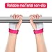 Gymnastics Hand Grips Wristbands Sets: 2 Sets Bar Grips Palm Protectors and Wristbands for Girls Kids Youth Support Sports Accessories for Kettlebells, Weightlifting Tennis, Workout and Exercise