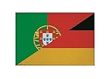 U24 Aufnäher Portugal-Deutschland Fahne Flagge Aufbügler Patch 9 x 6 cm