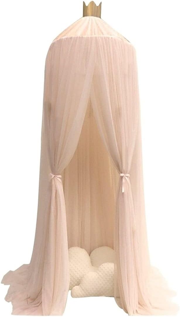 Bed Canopy Curtain Baby Dome Bed Canopy with Stars Hanging Tent Baby Bed Canopy Bedroom Tulle Curtains Children Room Decoration Bed Tent Curtain (Color : 5) (4)