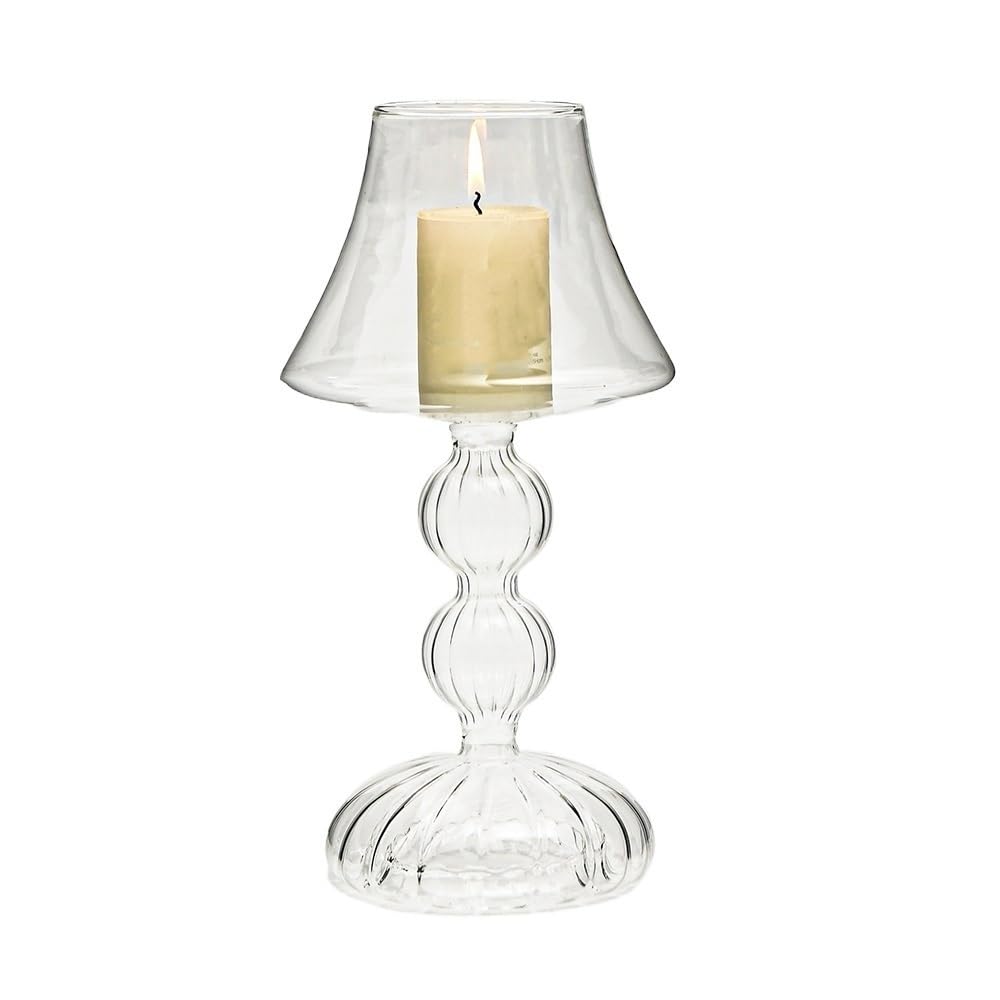 Candlelight Stand Light Luxury Transparent Glass Candlestick Home Table Decoration Wedding Shooting Props Candle Sticks Holder