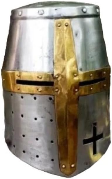 handcrafted medieval Knight Templar helmet polished Knight Templar crusader helmet large Knight Templar helmet replica medieval crusader helmet with cross new Knight Templar helmet