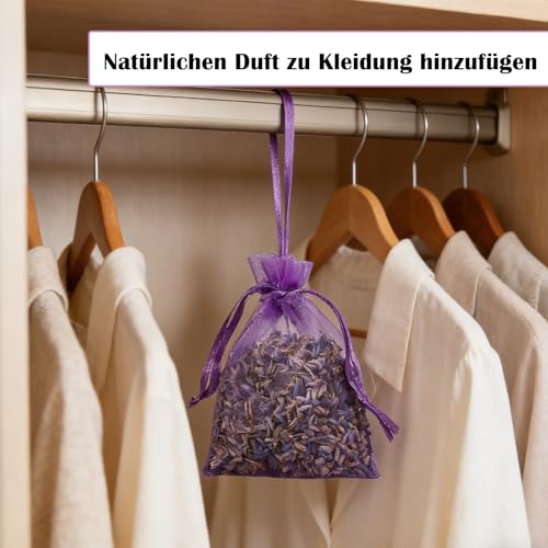30 Stück Lavendelsäckchen, Duftsäckchen Kleiderschrank, Mottenschutz Für Kleiderschrank, Lavendelsäckchen Leer, Ideal Für Schrankduft Und Schlafverbesserung, Maße 7,8 X 6,5 cm