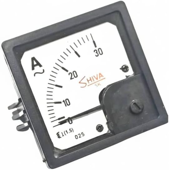 1 Pc Analog Ampere Meter (0-30A) Voltage Range 72mm for Stabilizer, AC Power Line, Industrial Machines, Power Distribution, Laboratory Testing
