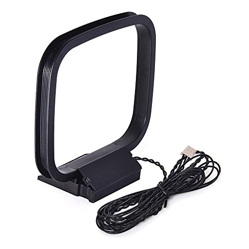 Image of Eightwood AM Loop Antenna 3 Pin Mini Connector Compatible with Sony HiFi Series Sharp AV Receiver Radio Stereo System