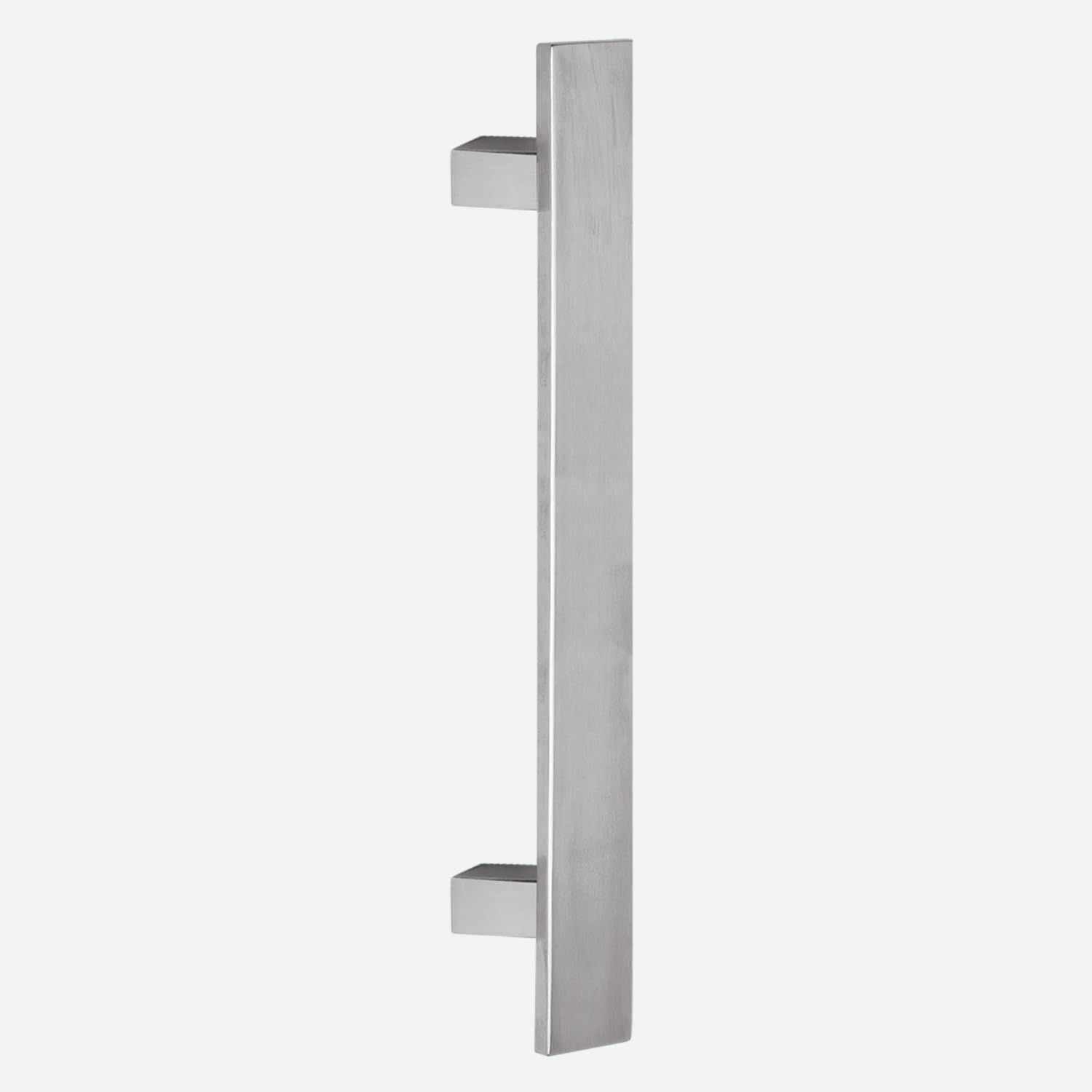 Maniglione piatto dritto in acciaio inox satinato per porte serramenti (Lunghezza 500 - Interasse 300)