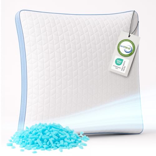 MKS Wolkenkissen Air 80x80 Memory Foam Nackenkissen höhenverstellbar Ergonomisches Schlafkissen für Seitenschläfer Rückenschläfer & Bauchschläfer Kühlendes Kopfkissen für besseren Schlaf