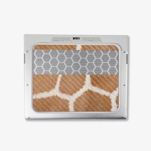Image of MightySkins Carbon Fiber Skin Compatible With Alienware X14 R2 (2023) Full Wrap Kit - Giraffe Print | Protective, Durable Textured Carbon Fiber Finish | Easy To Apply & Change Styles | Made in the USA