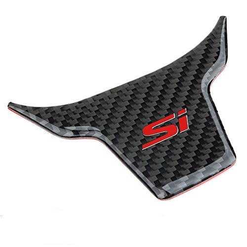 Topdall Carbon Fiber Steering Wheel Sticker Trim Compatible For Honda Civic 2016-2021 #TOP2