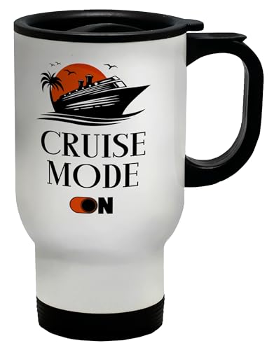 Shopagift Cruise Mode Travel Mug Ship Funny Trip Stainless Steel 14oz Cup