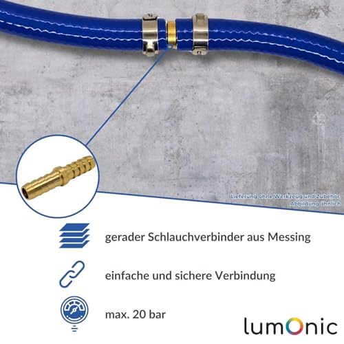 Conector recto para manguera de 13 mm, la pieza en I perfecta para tu taller de bricolaje 5
