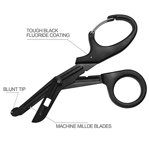 image for Romeda Pen Light and Medical Scissors, LED Penlight with Pupil Gauge a