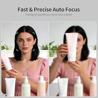 TOALLIN Webcam 4K UHD per PC, Fotocamera compatibile con Windows Hello, Riconoscimento facciale, Autofocus, Microfono integrato, Fotocamera USB per Meeting Online, Streaming Live, Videochiamate