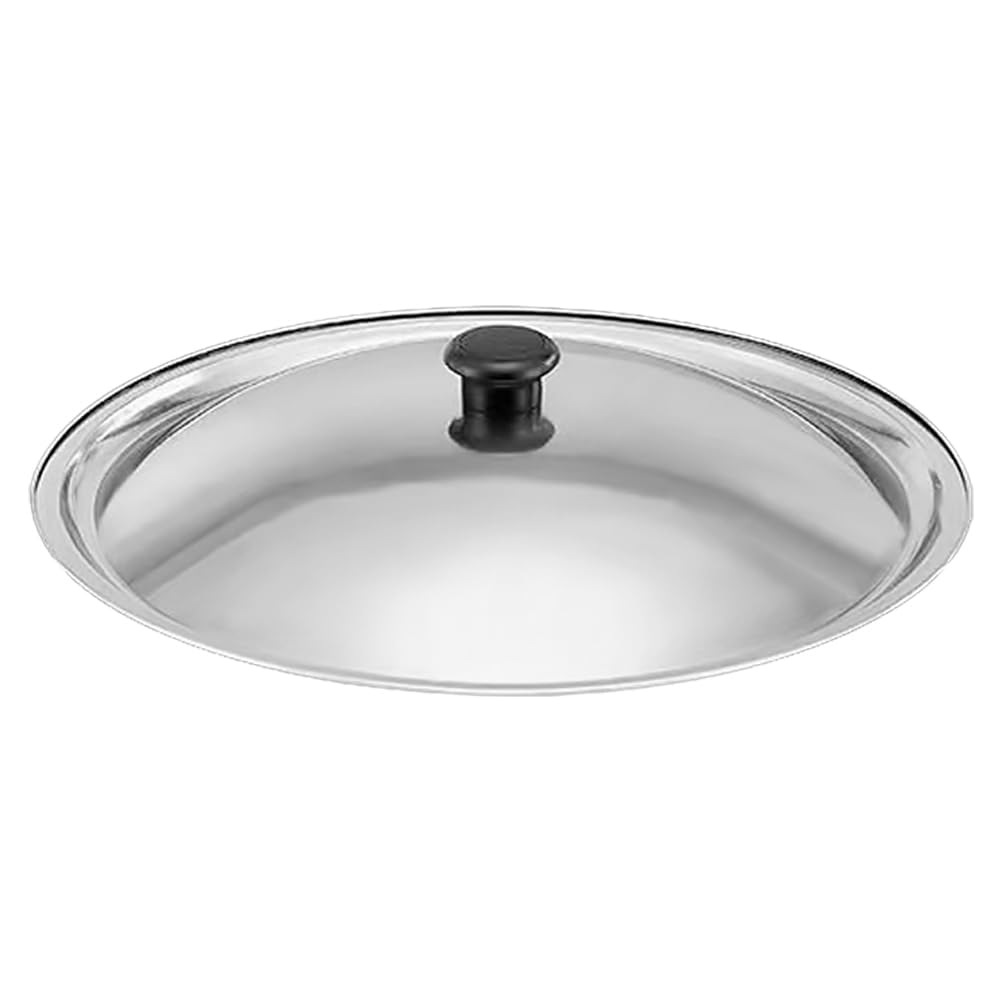 Amosfun 11.6 Inch Stainless Steel Pot Lid Universal Replacement for 30Cm Pan Pan Skillet with Bakelite Handle Suitable for Boiling Frying and Steaming