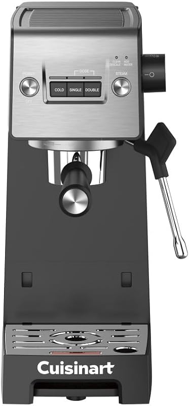 Máquina de café espresso con barra de espresso, hace bebidas frías o calientes con calidad de café, incluyendo capuchino, café con leche y bebidas extraídas en frío, varilla de vapor/espuma para bebidas a base de leche,EM-160