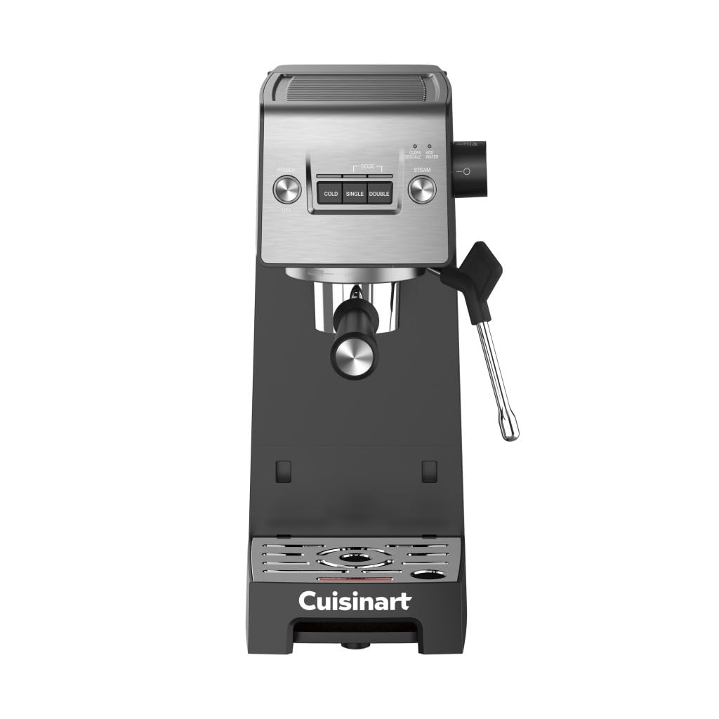 Cuisinart Espresso Bar Slim Coffee Espresso Machine Makes Hot or Cold Cafe-Quality Beverages Including Cappuccino Lattes and Cold