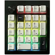 BOYI GMK26 Mechanical Numpad,VIA Programmable BT5.0/2.4GHz/Type-C Hot Swappable Gasket RGB Wireless Number Pad Mini Keyboard Rechargeable Numeric Keypad with KnobBlack