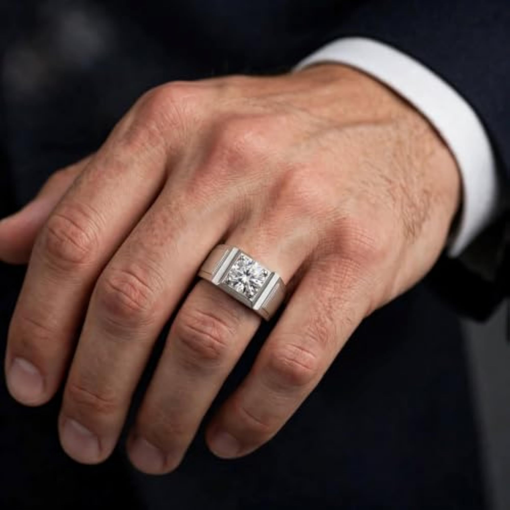 Men's Trendy Moissanite Ring Collection