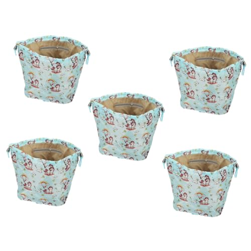Bolsa de cosméticos con cordón de 5 piezas, bolsa de almacenamiento portátil for accesorios de cuidado de la piel, bolsa organizadora de viaje, bolsa de maquillaje de gran capacidad, bolsa organizador