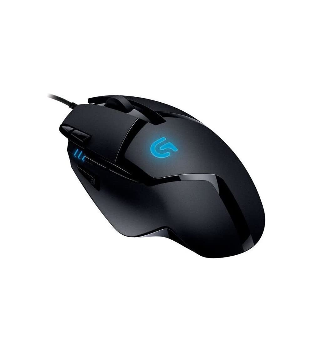 LOGITECH G402 Hyperion Fury USB Wired Gaming Mouse, Optical Tracking 4,000 dpi, Reduced Weight, 8 Programmable Buttons, PC/Mac - Black