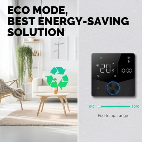 Thermostat de chauffage rotatif intelligent programmable 7 jours - 7