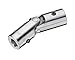 Curtis CJ644BKW1SS Single Universal Joint, Bored Hub, Setscrew, Alloy Steel, Inch, 3/8" Bore, 3/4" OD, 2-11/16" Overall Length, 3/32" x 3/64" Keyways, 10-32 NF Setscrew Size