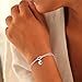 Initial Bracelets for Women - Silver Love Knot Initial K Bracelet, Non Tarnish Dainty Cute Infinity Bracelet, Womens Bracelets Jewerly, Birthday Gifts,Bridesmaids Gifts, Letter K