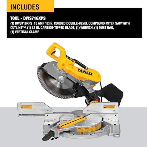 Sliding Compound Miter Saw with Double Bevel