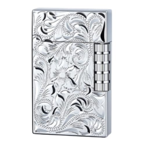 Image of Smoke King Sanji Retro Gas Lighter Pulley Ignition Lighter, Soft Flame Refillable Lighter, Collection & Gifting (Silver)