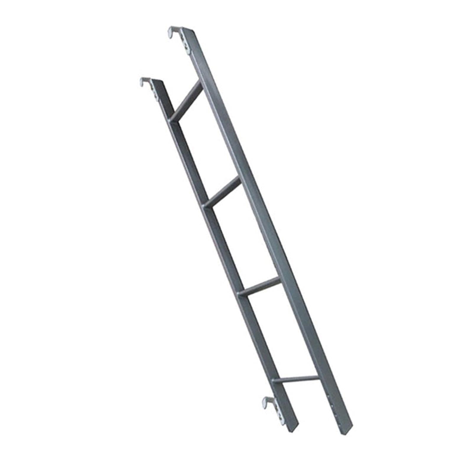 FAXIOAWA Scala a Castello per Camper con Gancio Regolabile, Scale in Metallo Leggero Argento per casa/dormitorio, carico 150 kg (Dimensioni : 150cm/59in)