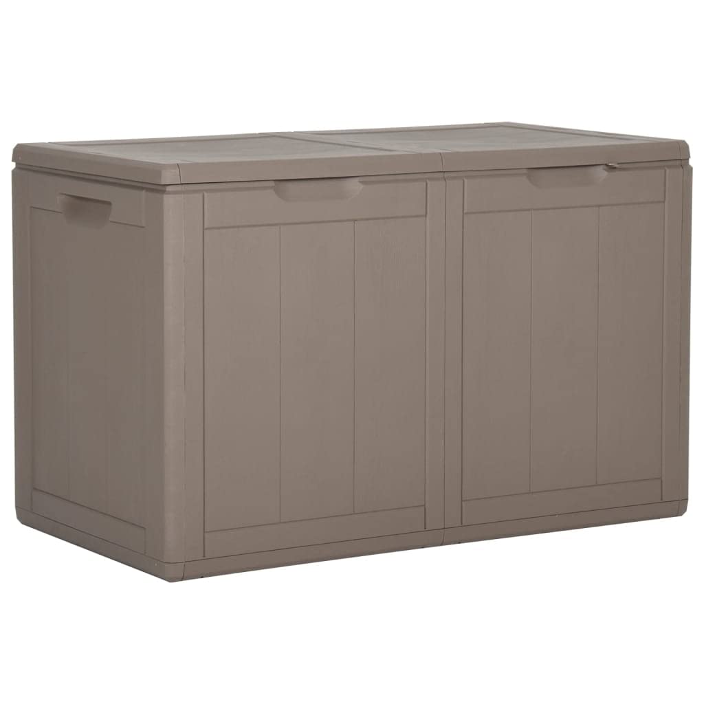 Mobili da esterno, scatole di immagazzinaggio all'aperto Scatola di immagazzinaggio del giardino 180L Brown PP Rattan