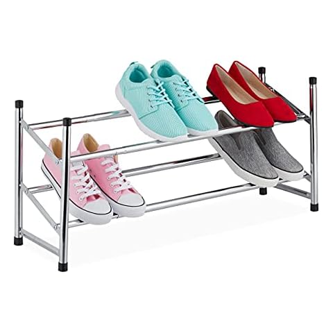 Relaxdays Estante Extensible para Zapatos Cover