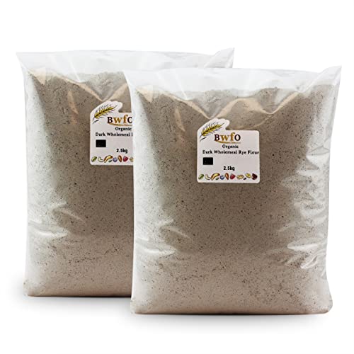 Organic Dark Wholemeal Rye Flour 5kg (BWFO)