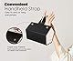 MoKo Brillenorganizer Brillenaufbewahrung/Präsentation, Reisen Sonnenbrillen Brillenbox zur Aufbewahrung von 5 Brillen, Tragbar Brillenetui für Damen Herren - Schwarz + Beige