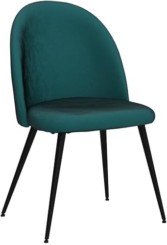 Miniatura 4 de HomeDot - Juego de 4 sillas para muebles del hogar acogedora silla de comedor tapizada con cojín grueso silla lateral suave silla ergonómica de