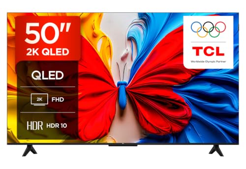 TCL 50S5K-UK 50 Full HD Smart QLED Direct LED TV with Android TV & HDR - Compatible with Google Cast & Google Home Slim Design