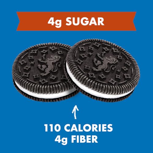 Image of Rip Van LEOs - Cookies and Cream Sandwich Cookies - Low Sugar Snack Cookies - Low Carb Snack - Diabetic Snacks - 40 Low Sugar Cookies (10 Packs of 1.69oz)